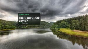 Husinecká přehrada je skoro prázdná. V zásobním prostoru zbývá necelých 8 procent vody