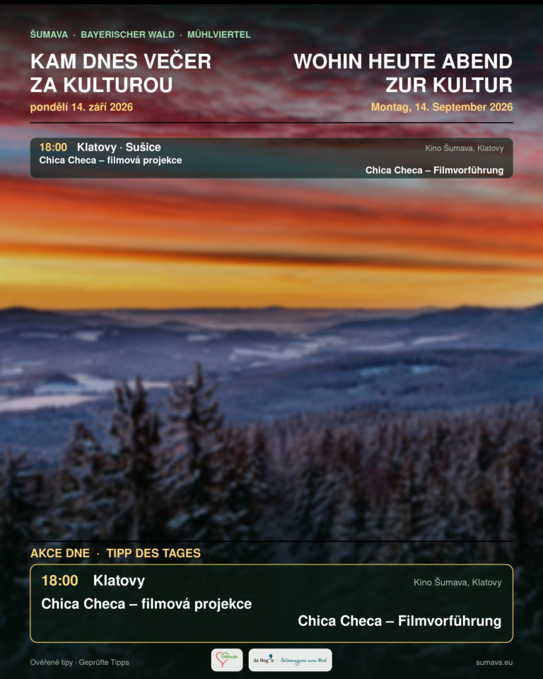 Kam dnes večer za kulturou · pondělí 14. září 2026