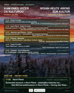 Kam dnes večer za kulturou · čtvrtek 17. září 2026