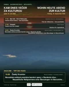 Kam dnes večer za kulturou · pátek 18. září 2026