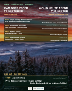 Kam dnes večer za kulturou · neděle 20. září 2026
