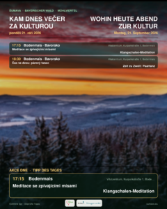 Kam dnes večer za kulturou · pondělí 21. září 2026