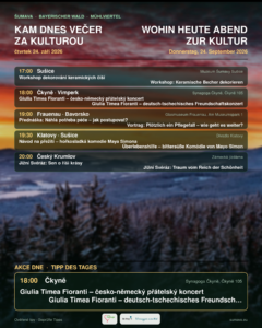 Kam dnes večer za kulturou · čtvrtek 24. září 2026