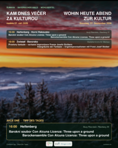 Kam dnes večer za kulturou · neděle 27. září 2026