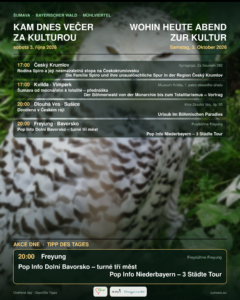 Kam dnes večer za kulturou · sobota 3. října 2026