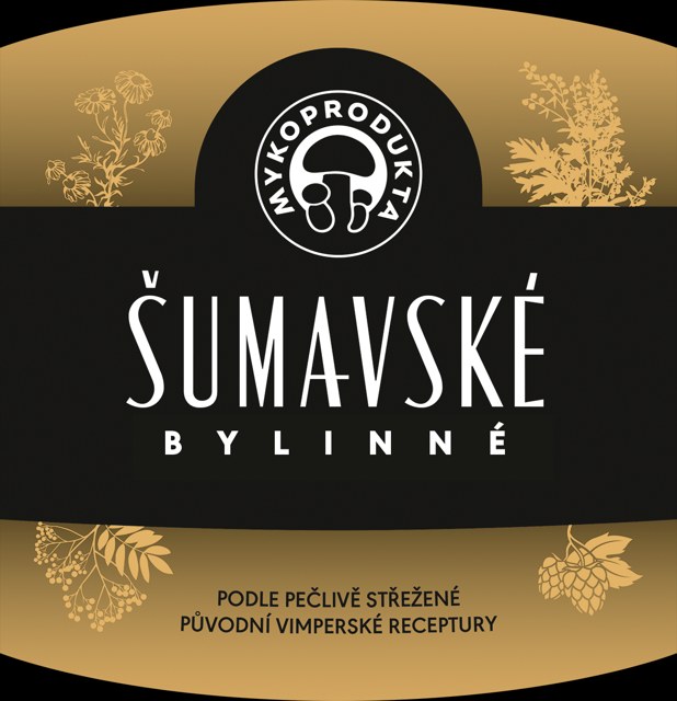 Šumavské bylinné — logo