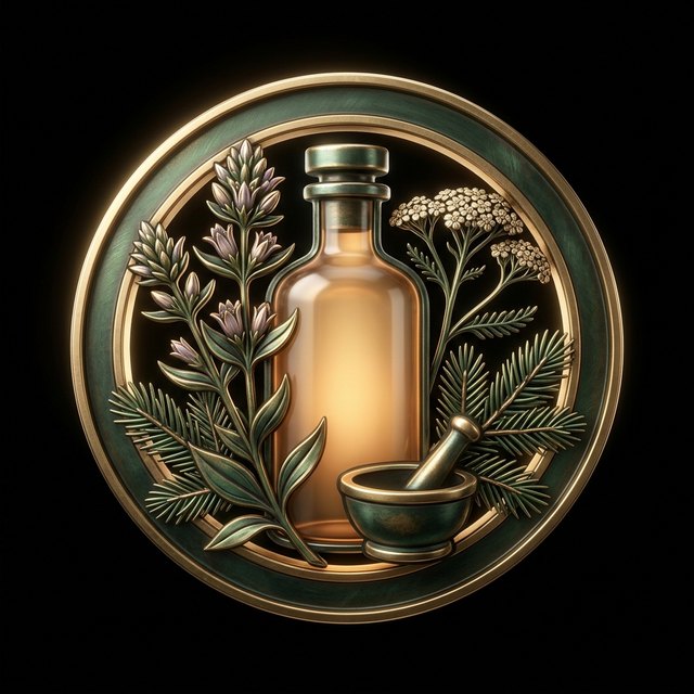 Šumavské bylinné — logo