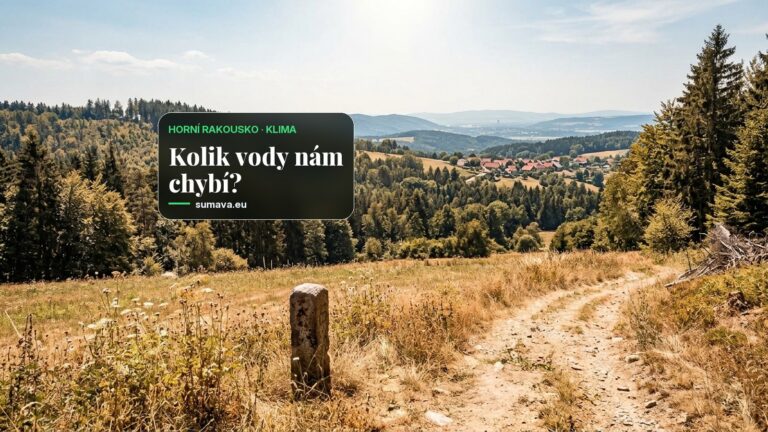 Horní Rakousko zažilo nejteplejší srpen za 260 let měření, horko pocítil i Böhmerwald