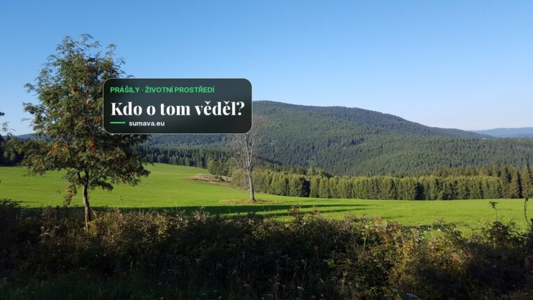 Na Šumavě u Prášil unikají do půdy toxické látky po armádě, ministr viní předchůdce