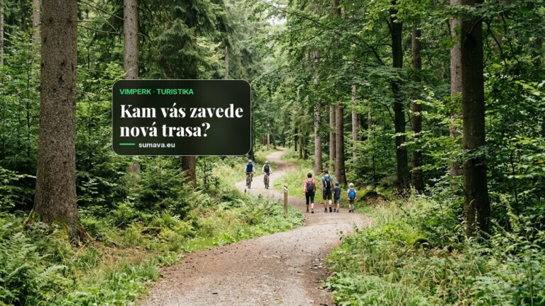 Vimperk otevřel obnovenou cestu zapomenutou oborou, slouží pěším i cyklistům