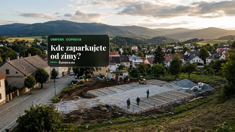 Vimperk staví na místě bývalého výměníku parkoviště za 8,9 milionu korun