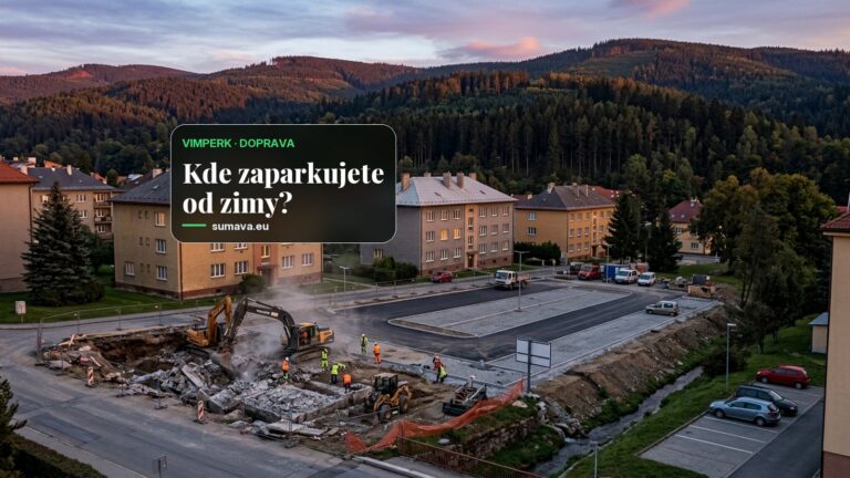 Vimperk staví na místě bývalého výměníku parkoviště za 8,9 milionu korun