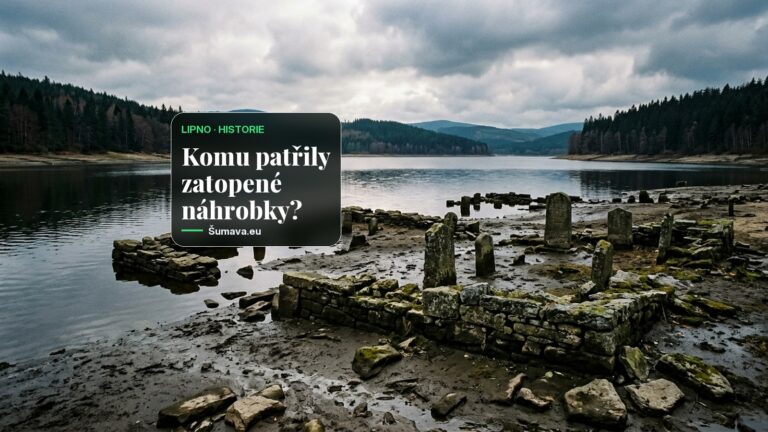 Z Lipna se vynořil hřbitov v Dolní Vltavici, nejstarší kámen je z roku 1849