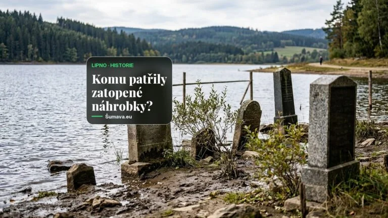 Z Lipna se vynořil hřbitov v Dolní Vltavici, nejstarší kámen je z roku 1849