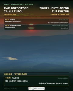 Kam dnes večer za kulturou · úterý 6. října 2026