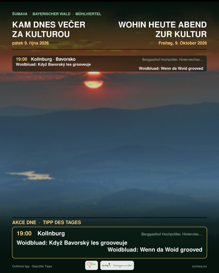 Kam dnes večer za kulturou · pátek 9. října 2026
