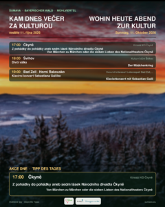 Kam dnes večer za kulturou · neděle 11. října 2026