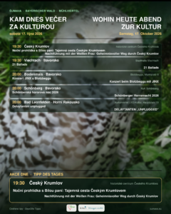 Kam dnes večer za kulturou · sobota 17. října 2026