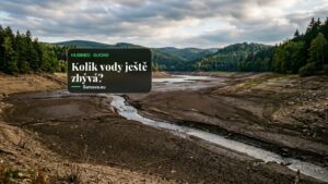 Husinecká přehrada na Prachaticku jako první v Česku téměř vyschla