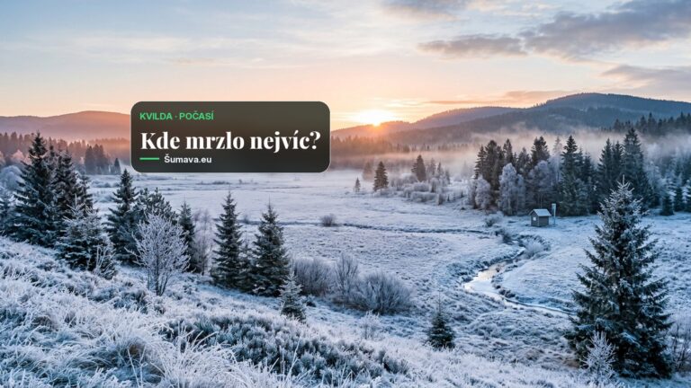 Na stanici Kvilda Perla klesla v úterý teplota na minus 10,1 stupně Celsia