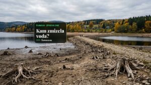 Starý železniční násep oddělil Černou zátoku u Frymburka od Lipna
