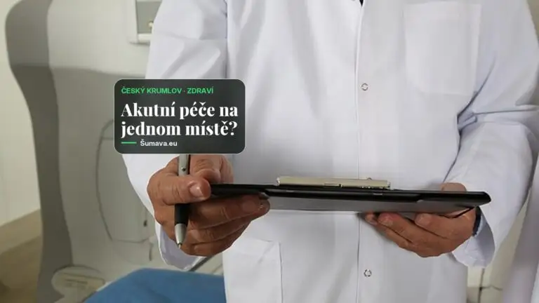 Krumlovská nemocnice začala stavět pavilon urgentního příjmu